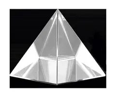 Kristallen piramide 10 cm