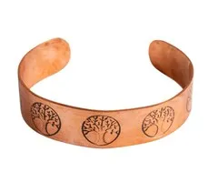 Koperen armband levensboom