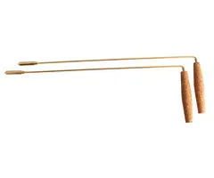 Wichelroede met kurken handvat