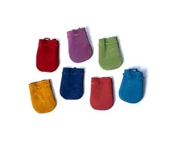 Suède zakjes 7 chakra kleuren