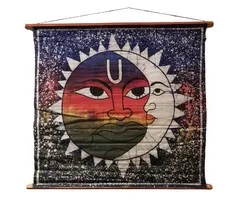 Wanddoek Zon & Maan Batik