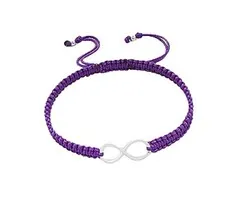 Armband infinity paars