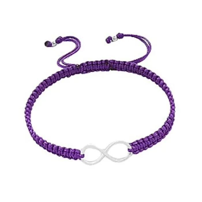 Armband infinity paars