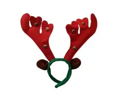 Rendier diadeem met belletjes en oortjes