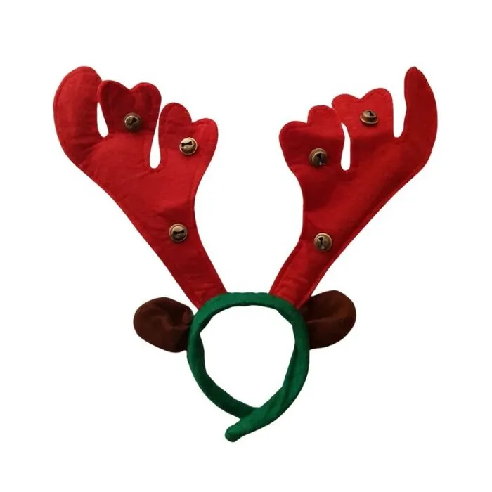 Rendier diadeem met belletjes en oortjes