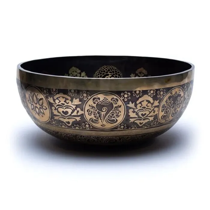 Klankschaal 7 Chakra's gekleurd 5200-5800 gram