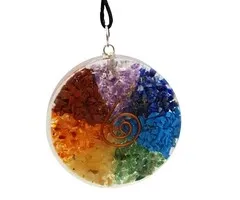 Orgone regenboog ronde hanger