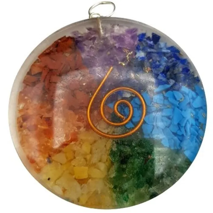 Orgone regenboog ronde hanger