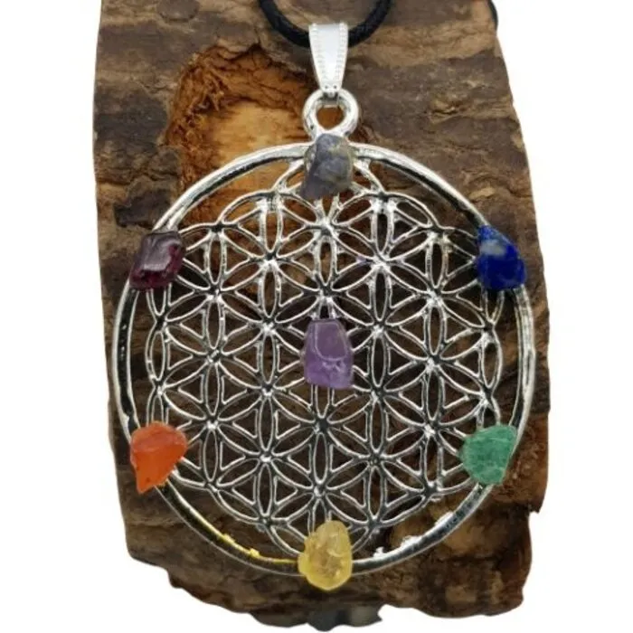 Flower of life chakra hanger