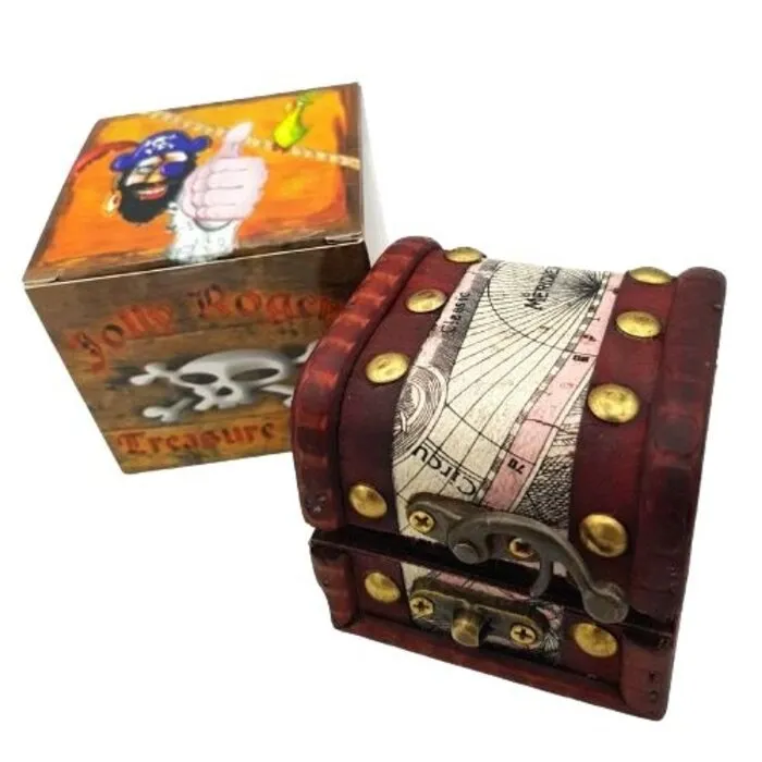 Piraten schatkist met edelstenen