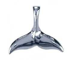 Walvis staart hanger zilver