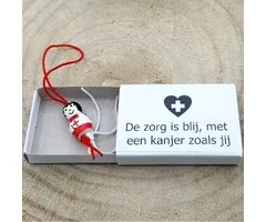 Wensdoosje voor de verpleging - met een gelukspoppetje