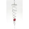 Spiraal wind spinner met rode bol
