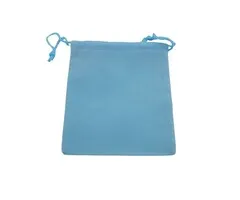 Velours zakje blauw 10 cm