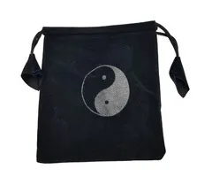 Zakje Velours Yin Yang 8,5 x 11,5 cm