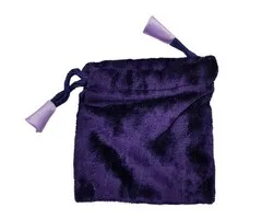 Zakje Paars Velours 9 x 9,5 cm