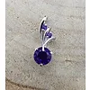 Hanger zilver Amethist