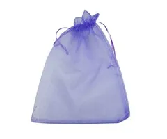 Grote organza zak paars