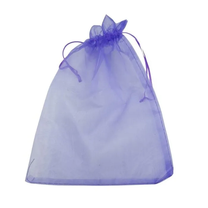 Grote organza zak paars