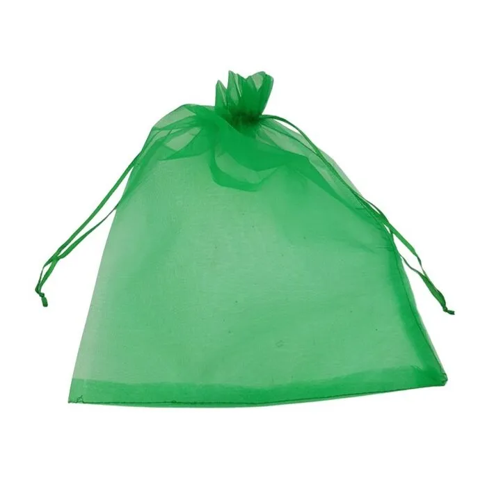 Grote organza zak groen
