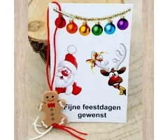 Peperkoek mannetje op kaartje