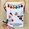 Kerstkaartje met gelukshanger