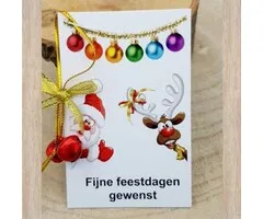Kerstkaartje met kerstbelletjes