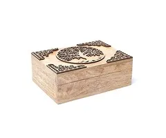 Tarotdoos levensboom mangohout