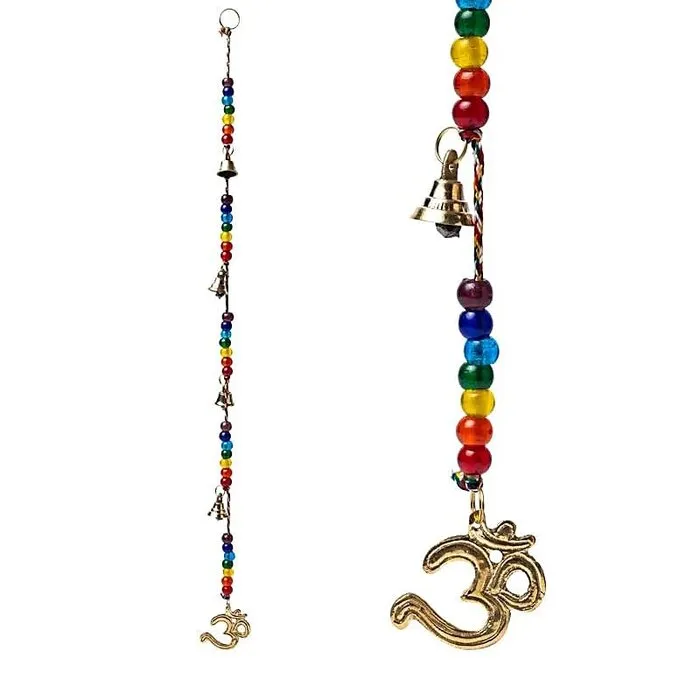 Bellenkoord met Ohm Symbool en Chakra Kleuren