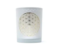 Sfeerlicht matglas/metallic Bloem des Levens groot