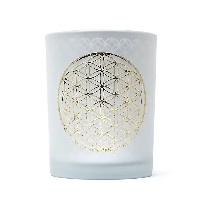 Sfeerlicht matglas/metallic Bloem des Levens klein