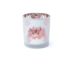 Sfeerlicht matglas/metallic Lotus groot