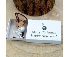 Wensdoosje Merry Christmas Rendier