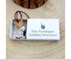Wensdoosje Fijne Feestdagen Rendier