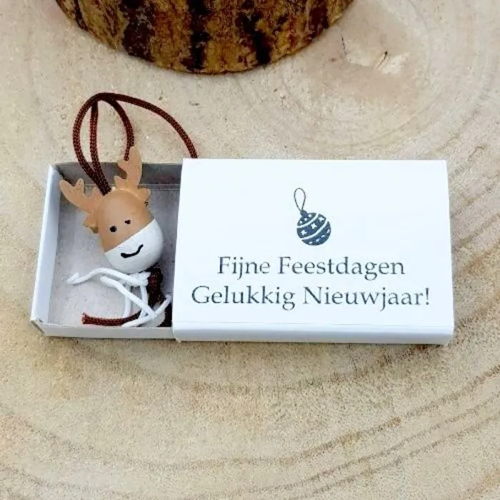Wensdoosje Fijne Feestdagen Rendier