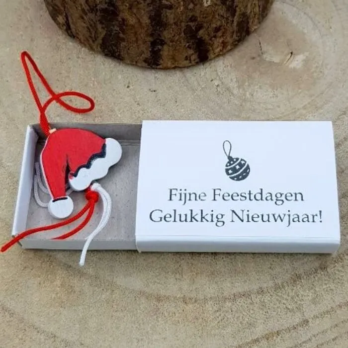 Wensdoosje Fijne Feestdagen - Kerstmuts