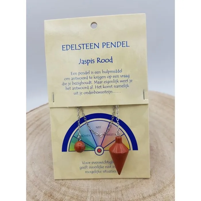 Pendel rode Jaspis