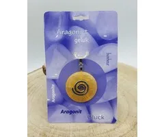 Donut Aragonit met spiraalhouder