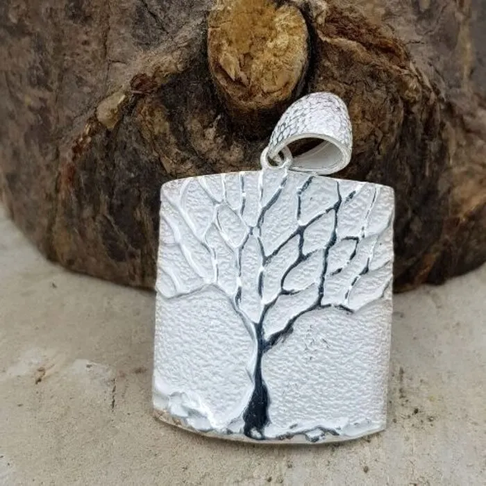 Levensboom zilver wit gekleurd