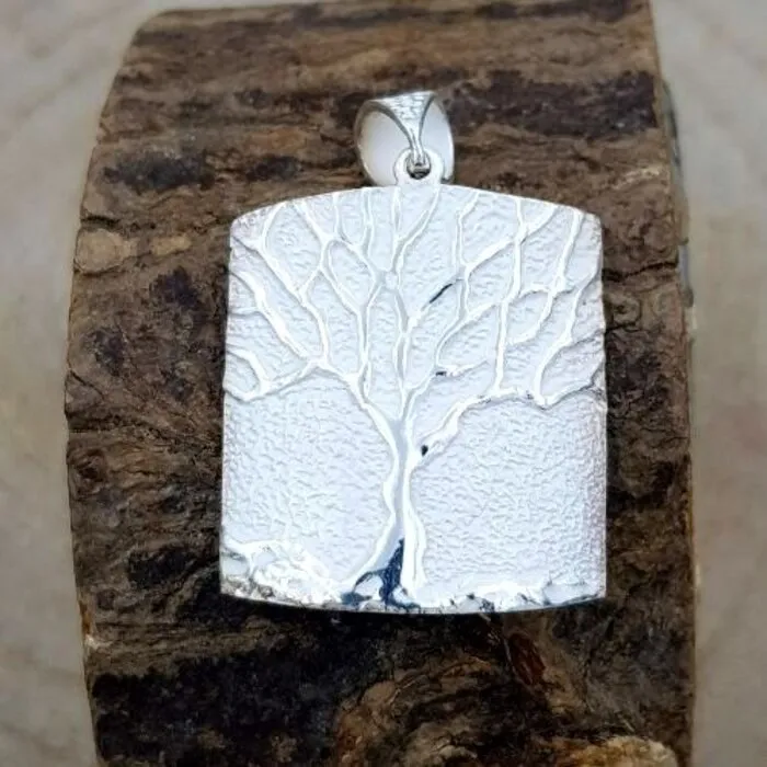 Levensboom zilver wit gekleurd