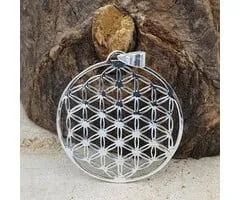 Zilveren Hanger Levensbloem 3 cm