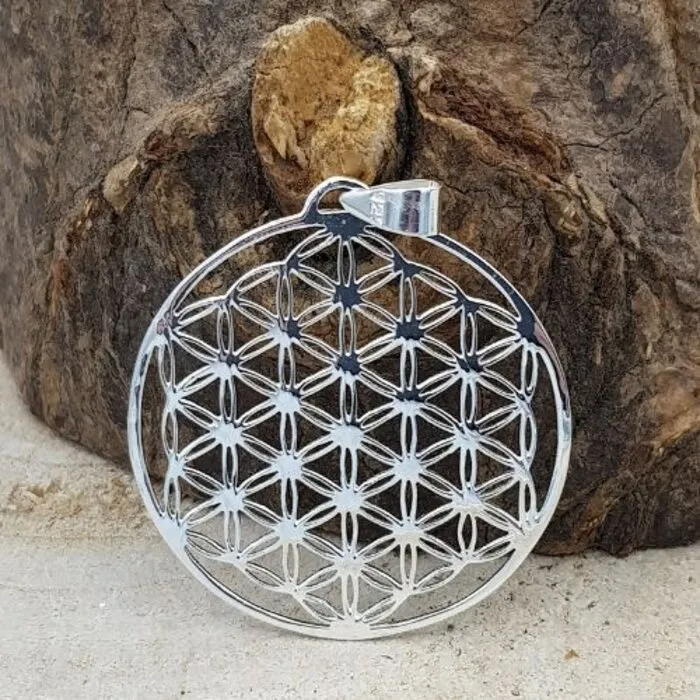 Zilveren Hanger Levensbloem 3 cm