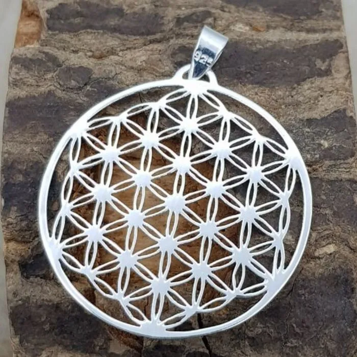 Zilveren Hanger Levensbloem 3 cm