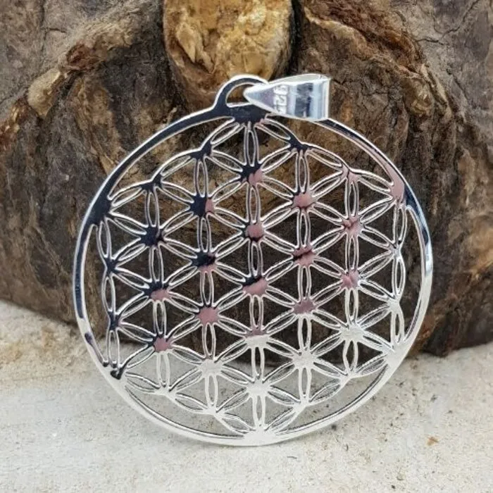 Zilveren Hanger Levensbloem 3 cm