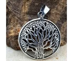 Levensboom hangertje zilver