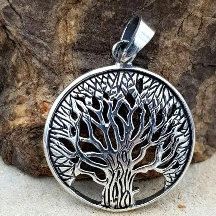 Levensboom hangertje zilver