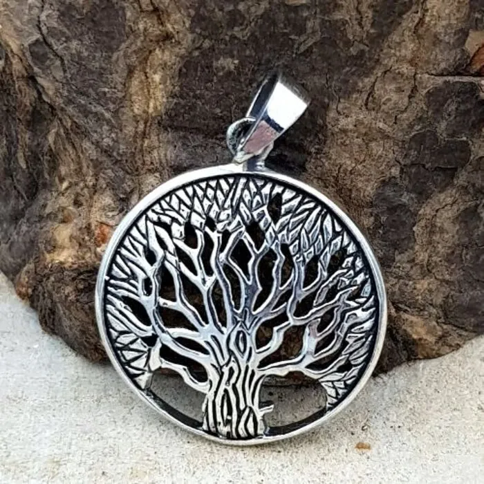 Levensboom hangertje zilver