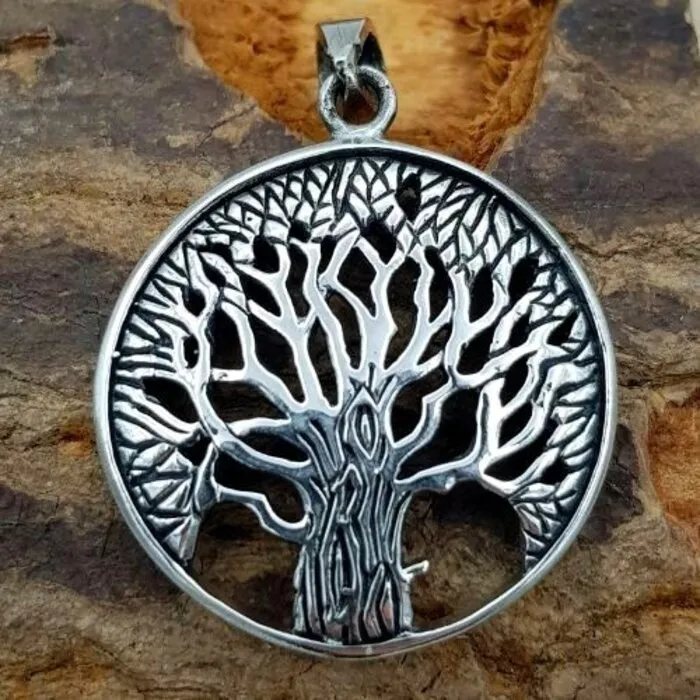 Levensboom hangertje zilver