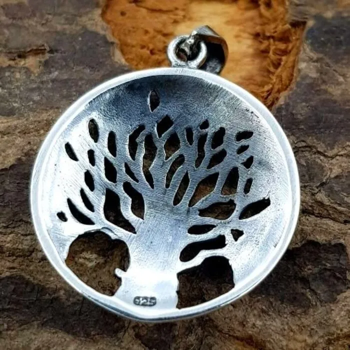 Levensboom hangertje zilver