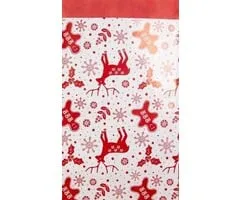 Kerst cadeauzakjes rendier 10 stuks 12 x 19 cm